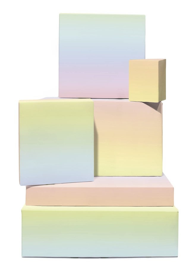 CENTRAL 23 Pastel Wrapping Paper - Ombre - 6 Sheets Gift Wrap For Her - Recyclable - For Birthday Baby Shower Anniversary - Image 1